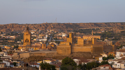 Fototapeta na wymiar A view of Guadix Castle Spain