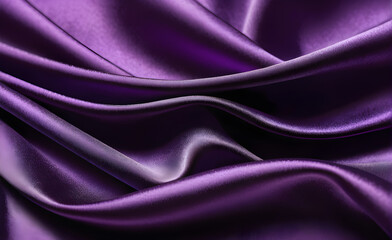 Fototapeta premium Abstract background luxury cloth or liquid wave or wavy folds of grunge purple silk texture satin velvet material or luxurious background or elegant wallpaper design. Generative AI