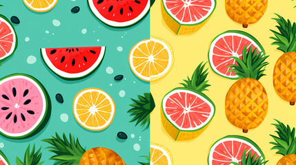 Summery fruit pattern