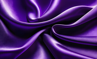 Obraz premium Abstract background luxury cloth or liquid wave or wavy folds of grunge purple silk texture satin velvet material or luxurious background or elegant wallpaper design. Generative AI