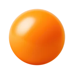 Fotobehang yellow orange tennis table ping pong ball © NikahGeh