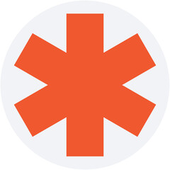 Fototapeta premium Star of Life Vector Icon