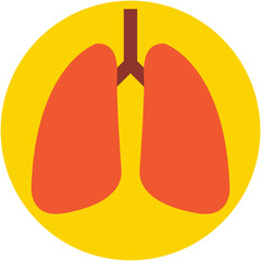 Lungs Vector Icon
