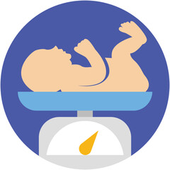 Baby Weight Vector Icon