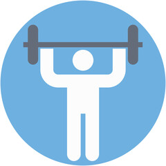 Weightlifter Vector Icon