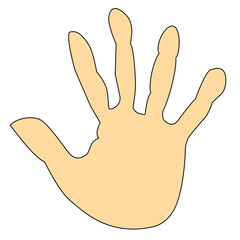 hand palm vector icon