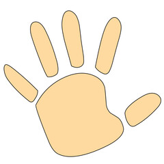 hand palm vector icon