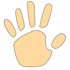 hand palm vector icon