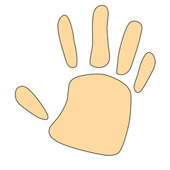hand palm vector icon