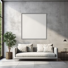  Luxury Home Interiors with Stylish Sofas and Mockup Picture Frames , mock up poster frame ,Wall art mockup.