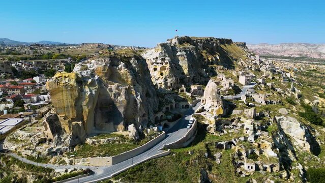View of Urgup in Nevsehir Province in Cappadocia, Turkey.