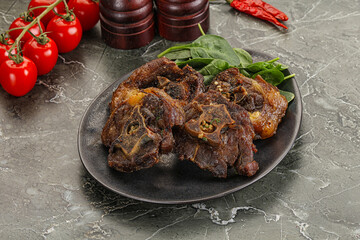 Grilled Lamb neck with spices