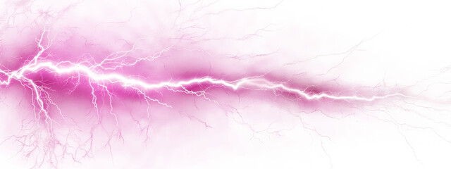 Pink electricity isolated on transparent background.
