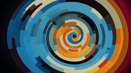 Fototapeta na wymiar Abstract colorful swirl wallpaper 4K