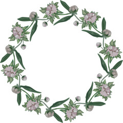 Floral wreath for decoration.