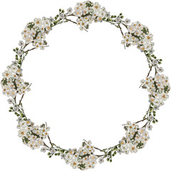 Obraz premium Floral wreath for decoration.