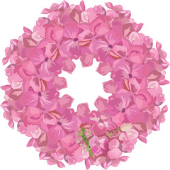Flora wreath for decoration.