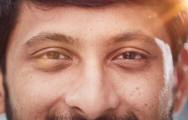 Concept of human emotions, facial expression, beauty.