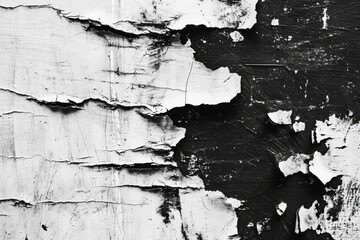 Dark Black Painted Grunge Texture