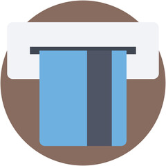 Atm Withdrawal Vector Icon