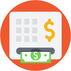 Cash Withdrawal Vector Icon