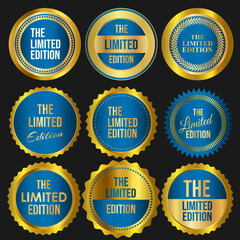 The Limited Edition Badge sale gold blue collections