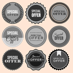 Special Offer - Retro vintage badges and labels collection