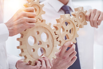 One part of the whole. Symbol of association and connection. business strategy