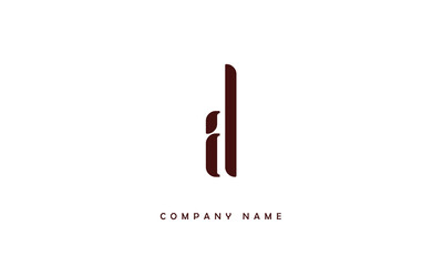 AL, LA, A, L Abstract Letters Logo Monogram