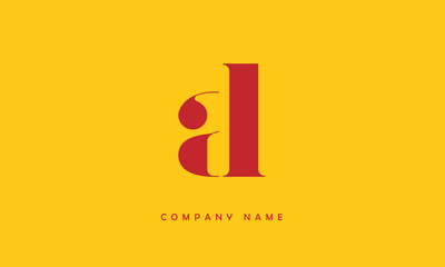 AL, LA, A, L Abstract Letters Logo Monogram