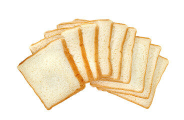 Sliced bread isolated