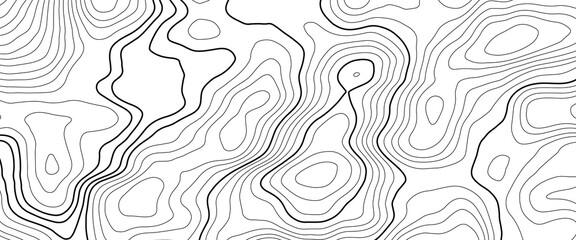 Abstract topographic contours map background, Topography map background. Vector geographic contour map.	 - obrazy, fototapety, plakaty
