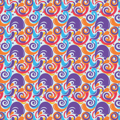 Fototapeta premium Patron ondas de colores moradas