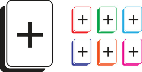 Obraz premium Simple Set of Document video save icon. vector, symbol