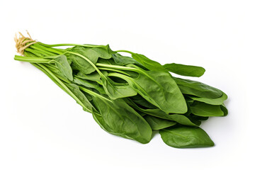 Water Spinach (Kangkong) isolated on white background created with Generative Ai