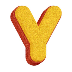3D Glitter Letter 