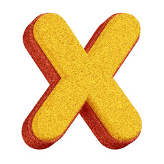 3D Glitter Letter 
