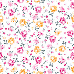 Roses Garden Pattern for textile print
