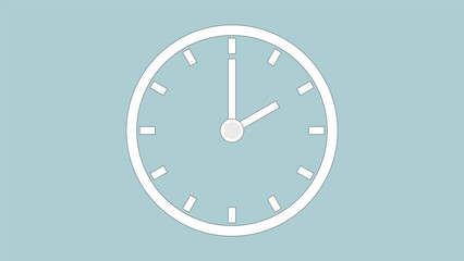 Clock icon 2hr  color code ABCFD1 arrow show 2 hour about 12.00 to 2.19. on the  background.