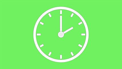 Clock icon 2hr  color code 70F15F arrow show 2 hour about 12.00 to 2.26. on the  background.