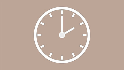 Clock icon 2hr  color code BCA596 arrow show 2 hour about 12.00 to 2.30. on the  background.