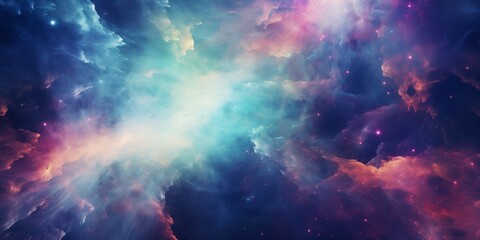Fototapeta premium Fantasy Nebula Stunning Space Imagery, Star Clusters, Celestial Beauty, Night Sky
