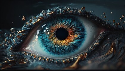 eye of the person - obrazy, fototapety, plakaty