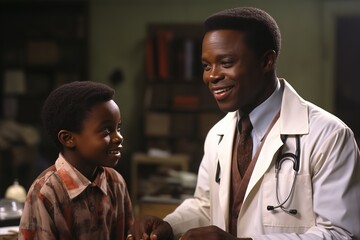 Childs Appointment with Male Pediatrician for Health Checkup and Medical Consultation