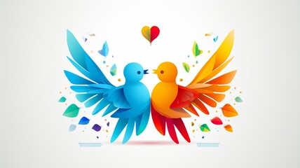 Fototapeta premium International happy day living together peace picture Ai generated art