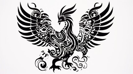 Obraz premium Simple black and white marker sketches are traditional Ai generated art