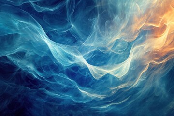Obraz premium background, Abstract patterns created by shadows, blue colors, close-up Subtle patterns emerge in this tranquil and refined piece, where simplicity meets