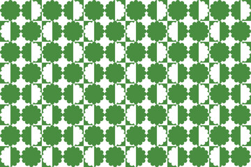 Seamless vector pattern. Background texture in green and white colors.