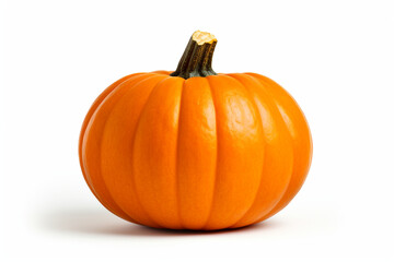 Obraz premium Pumpkin isolated on white background created with Generative Ai