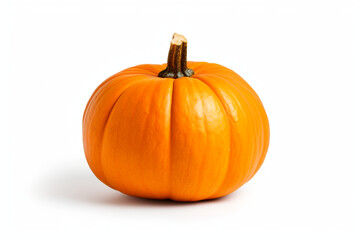 Obraz premium Pumpkin isolated on white background created with Generative Ai